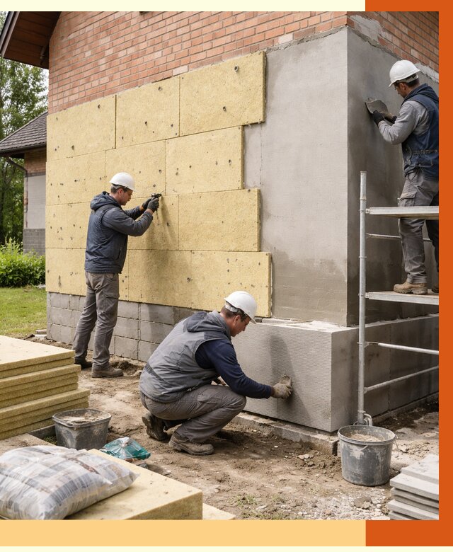 Утепление частного дома в Дмитрове под ключ от 8040 руб/м2 — недорого | ТепломастерДмв