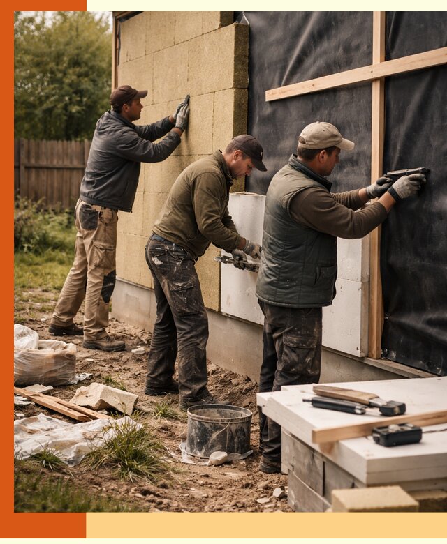 Утепление дачного дома под ключ в Дмитрове