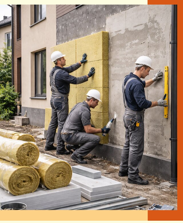 Утепление таунхауса в Дмитрове от 7718 руб/м2 — комплекс под ключ | ТепломастерДмв