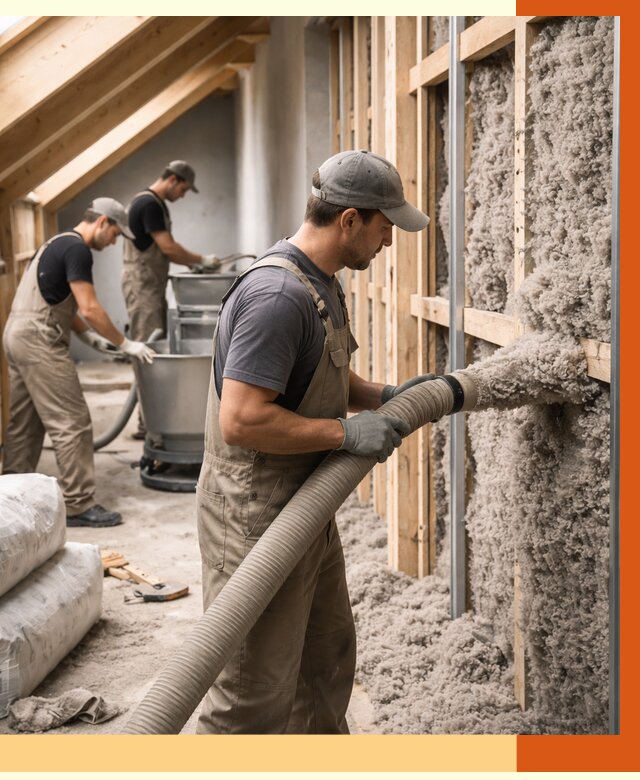 Утепление таунхауса эковатой в Дмитрове от 2358 руб./м² — монтаж и задувка | ТепломастерДмв