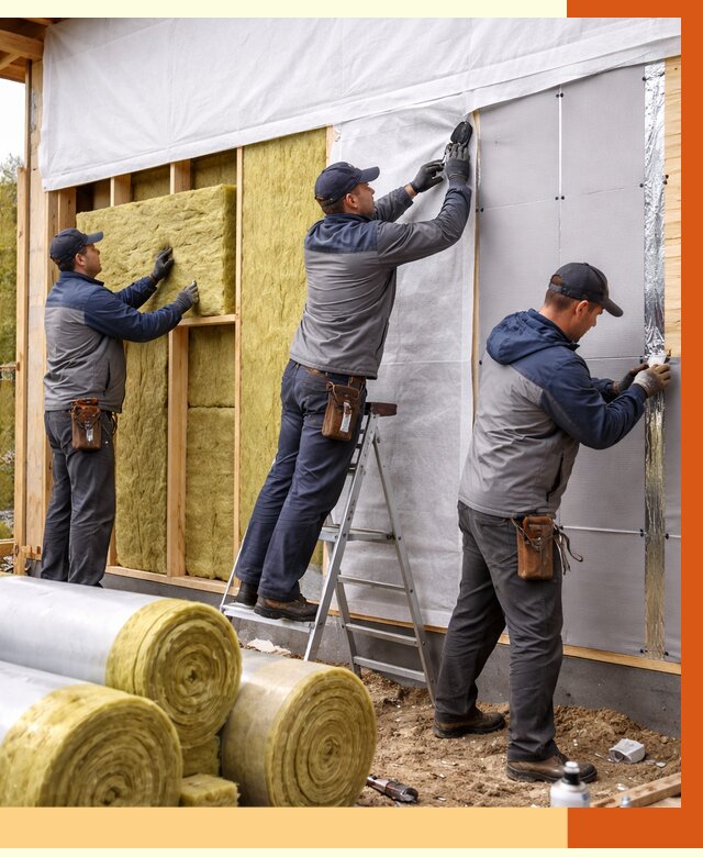 Утепление каркасного дома в Дмитрове от 4502 руб./м2 — профессионально | ТепломастерДмв