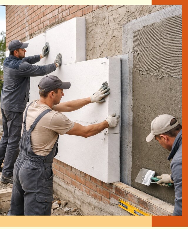 Утепление кирпичного дома в Дмитрове от 4502 руб. под ключ | ТепломастерДмв