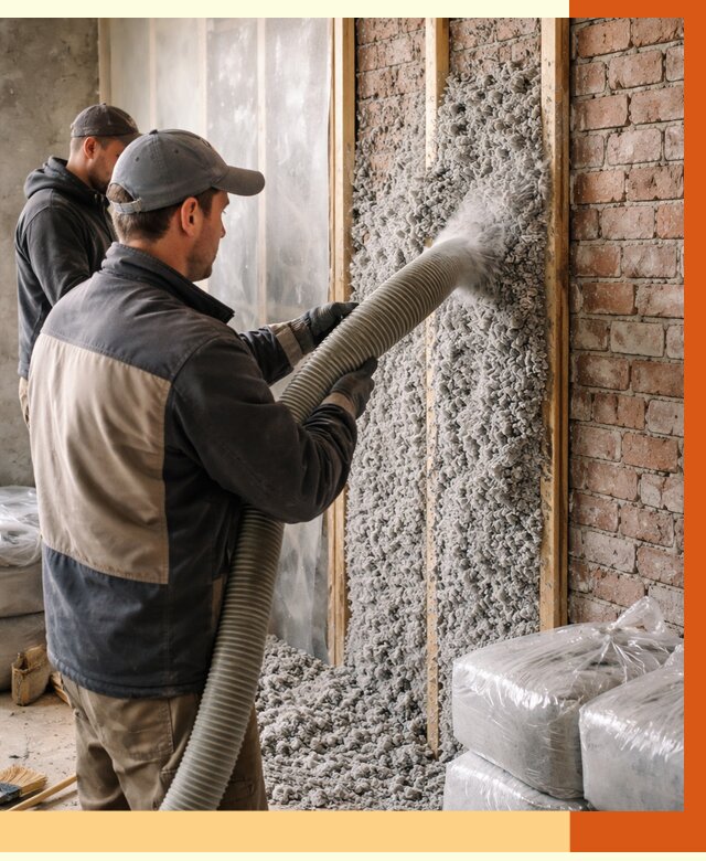 Утепление кирпичного дома эковатой в Дмитрове от 2519 руб./м² | ТепломастерДмв