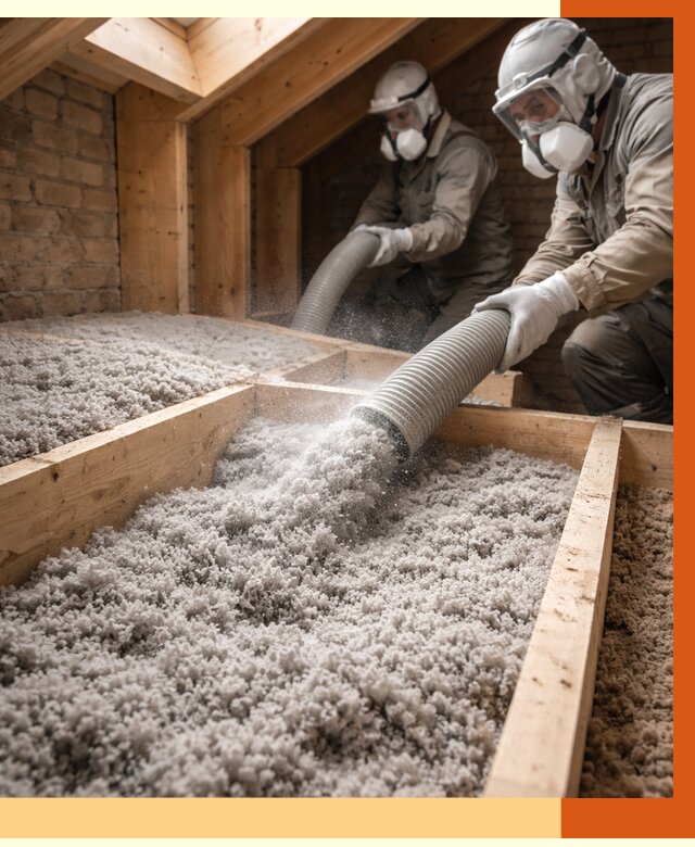 Утепление коттеджа эковатой в Дмитрове от 2680 руб./м² — комплексная задувка и монтаж | ТепломастерДмв