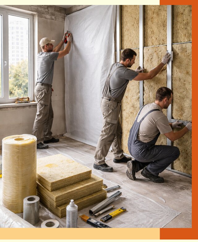 Утепление квартиры в Дмитрове от 4824 руб/м2 — утеплить квартиру изнутри и снаружи | ТепломастерДмв