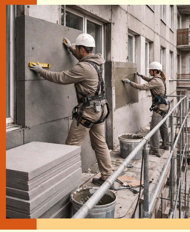 Утепление квартиры снаружи под ключ в Дмитрове