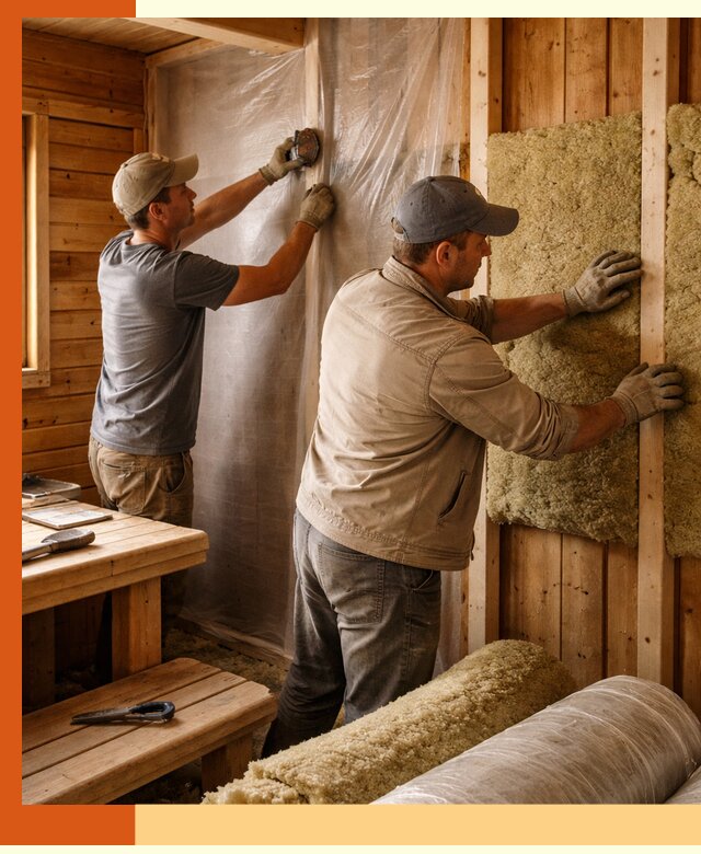 Утепление бани изнутри в Дмитрове качественно и недорого