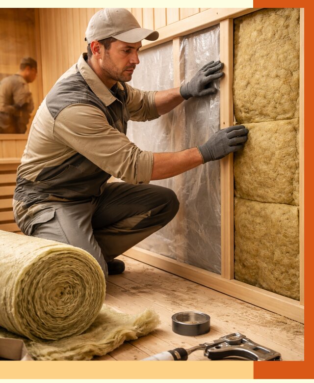 Утепление сауны изнутри в Дмитрове от 6968 руб. за м2 | ППУ, под ключ — ТепломастерДмв