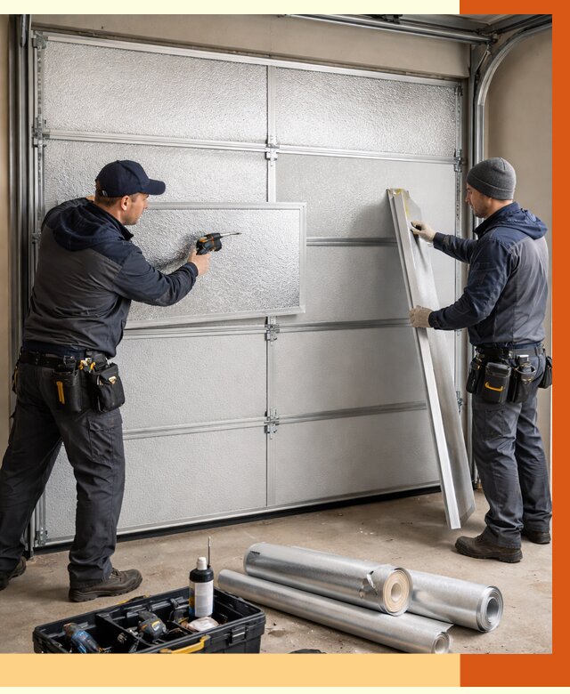 Утепление гаражных ворот в Дмитрове от 8415 руб/м2 — надежно и быстро | ТепломастерДмв