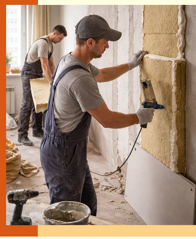 Утепление стен изнутри в Дмитрове — качественно и эффективно