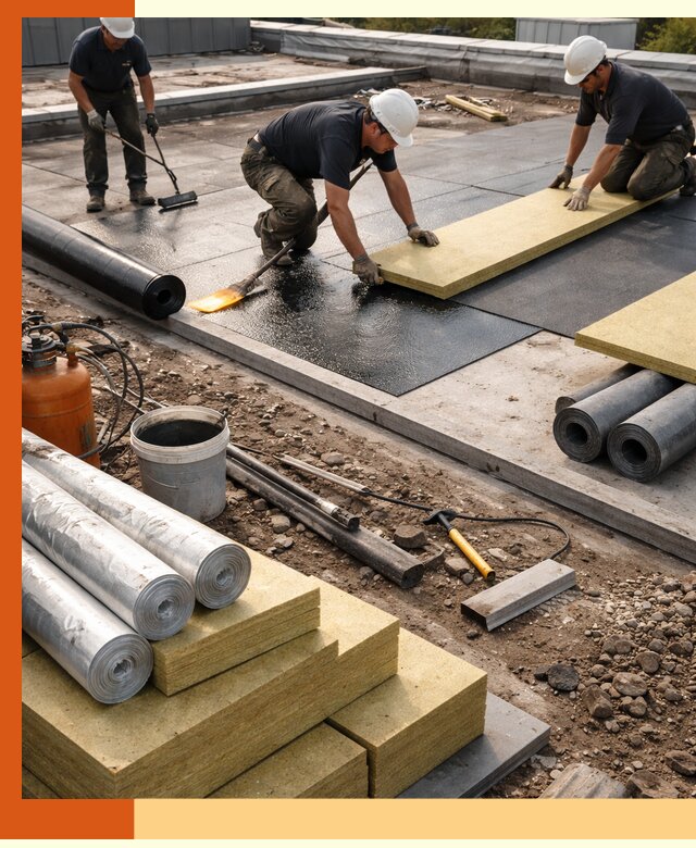 Утепление плоской крыши в Дмитрове — надежная теплоизоляция и герметизация