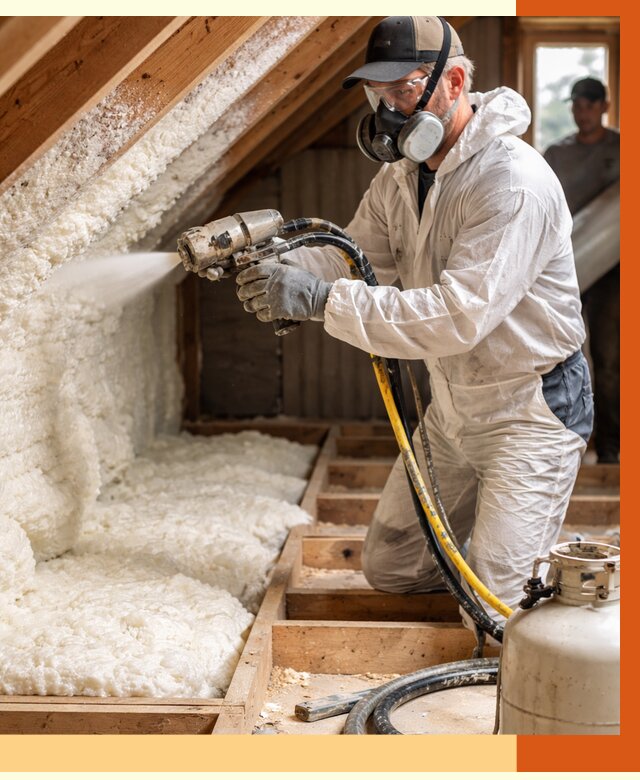 Утепление чердака ППУ в Дмитрове от 9241 руб./м2 — услуга под ключ | ТепломастерДмв