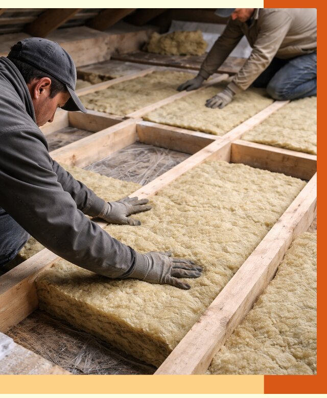 Утепление чердака минватой в Дмитрове от 3752 руб/м2 под ключ | ТепломастерДмв