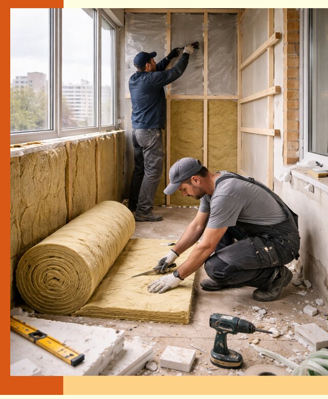 Утепление балкона под ключ в Дмитрах качественно и быстро