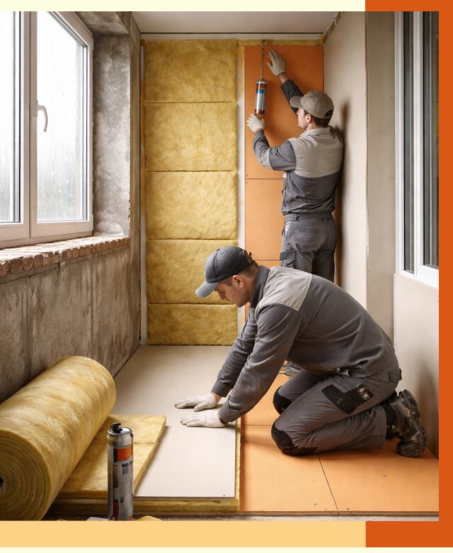 Утепление лоджии под ключ в Дмитрове от 6968 руб/м2 — комплексное решение | ТепломастерДмв