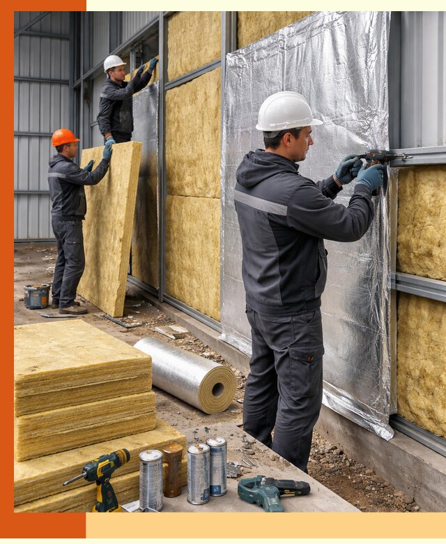 Утепление металлического ангара профессионально в Дмитрове