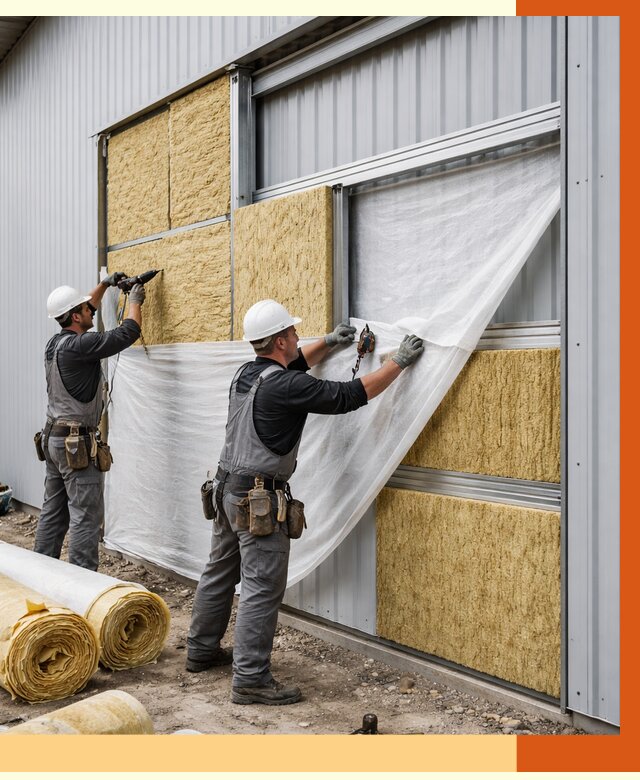 Утепление металлического склада в Дмитрове от 4824 руб/м2 — комплексное утепление под ключ | ТепломастерДмв