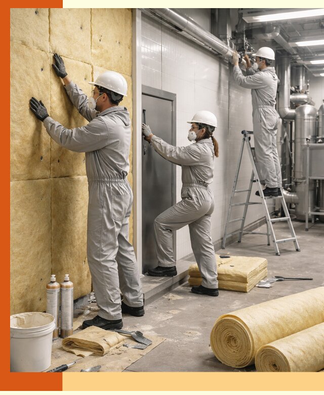 Утепление пищевого цеха под ключ в Дмитрове