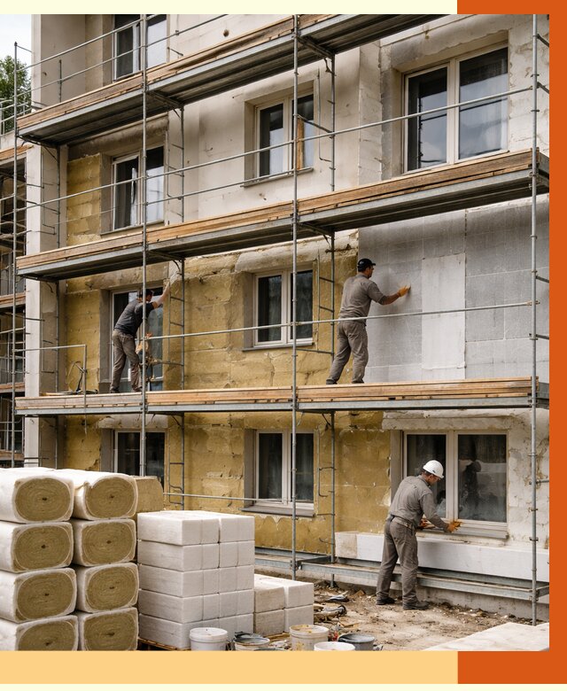 Утепление гостиницы в Дмитрове от 7718 руб./м2 — комплексно, ППУ, под ключ | ТепломастерДмв