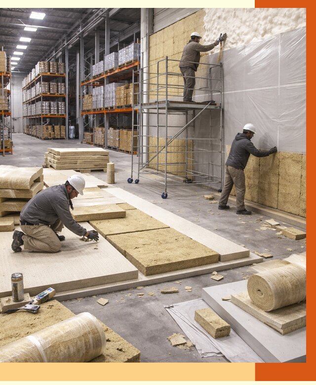 Утепление складского терминала в Дмитрове от 8040 руб./м² под ключ | ТепломастерДмв