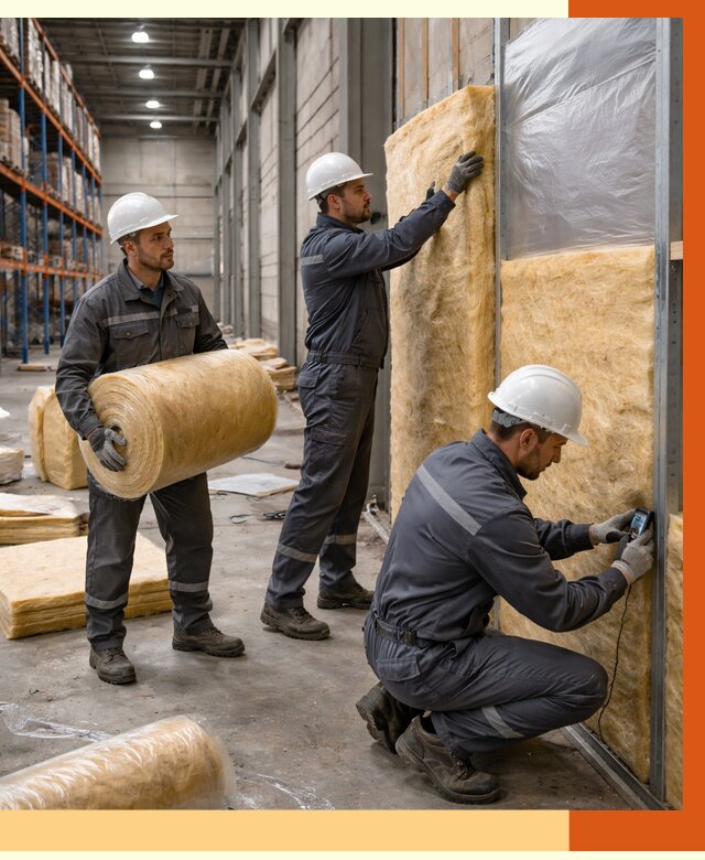 Утепление логистического центра в Дмитрове от 4824 руб/м² под ключ | ТепломастерДмв