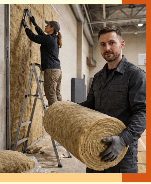 Утепление спортзала в Дмитрове от 8040 руб/м2 — комплексное утепление под ключ | ТепломастерДмв