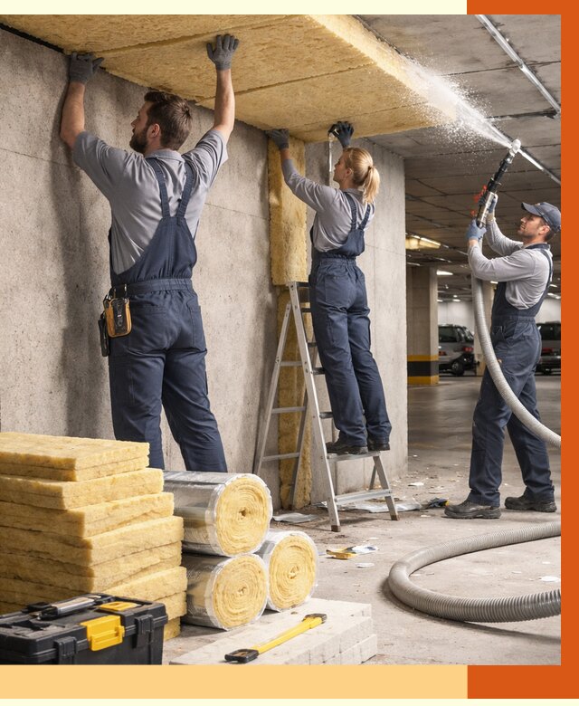 Утепление паркинга в Дмитрове от 7290 руб./м2 — работы под ключ | ТепломастерДмв