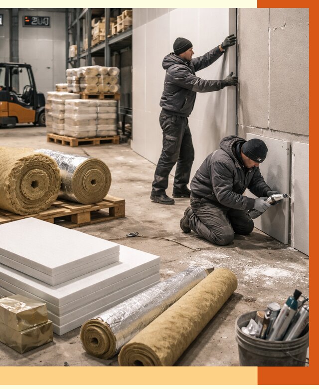 Утепление холодного склада в Дмитрове от 9112 руб/м2 — комплексное под ключ | ТепломастерДмв