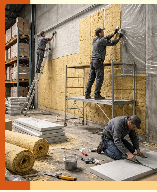 Утепление холодного склада под ключ в Дмитрове