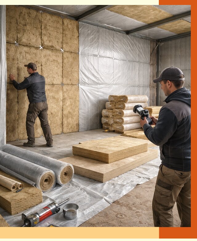 Утепление теплого склада в Дмитрове под ключ от 12328 руб/м² | ТепломастерДмв