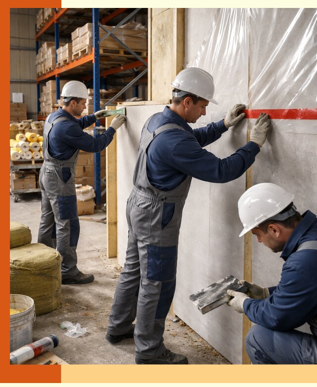 Утепление теплого склада под ключ в Дмитрове