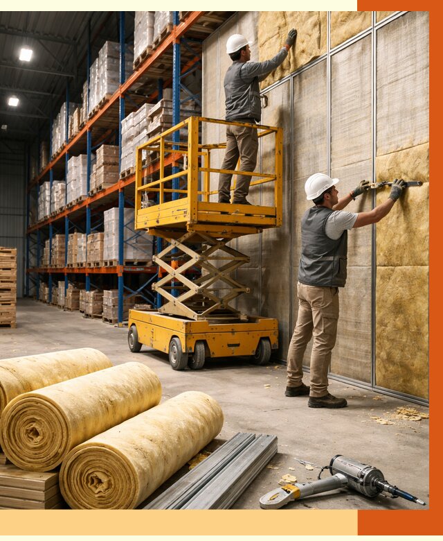 Утепление торгового склада в Дмитрове от 3430 руб/м2 — комплексно и под ключ | ТепломастерДмв