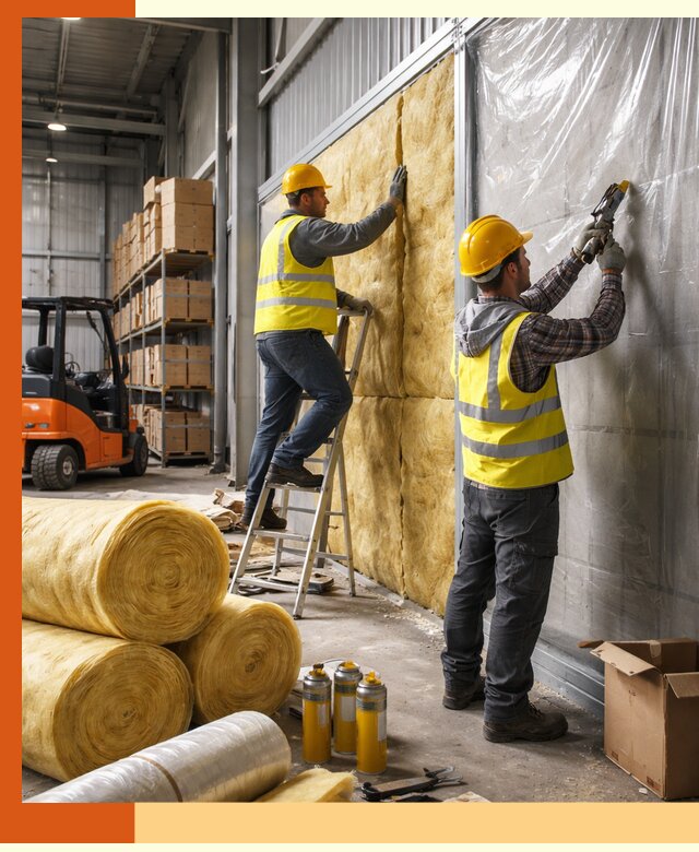 Утепление склада с техникой в Дмитрове под ключ