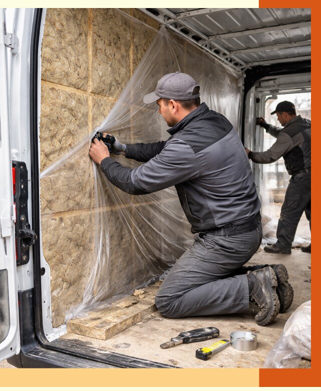 Утепление фургона в Дмитрове от 17688 руб/м2 — утепление фургона ППУ и кузова | ТепломастерДмв