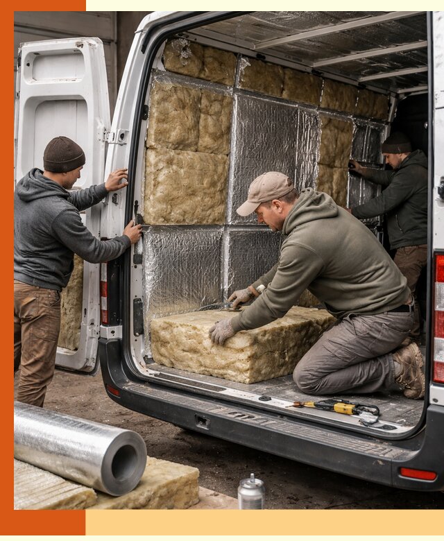 Утепление фургона в Дмитрове: профессиональная теплоизоляция и шумоизоляция