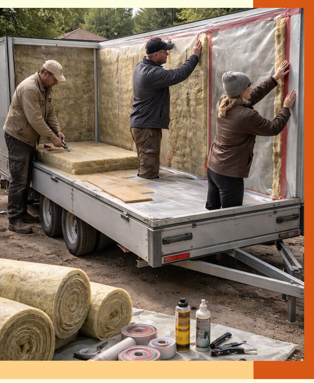 Утепление прицепа в Дмитрове под ключ от 13400 руб. — комплекс от ТепломастерДмв