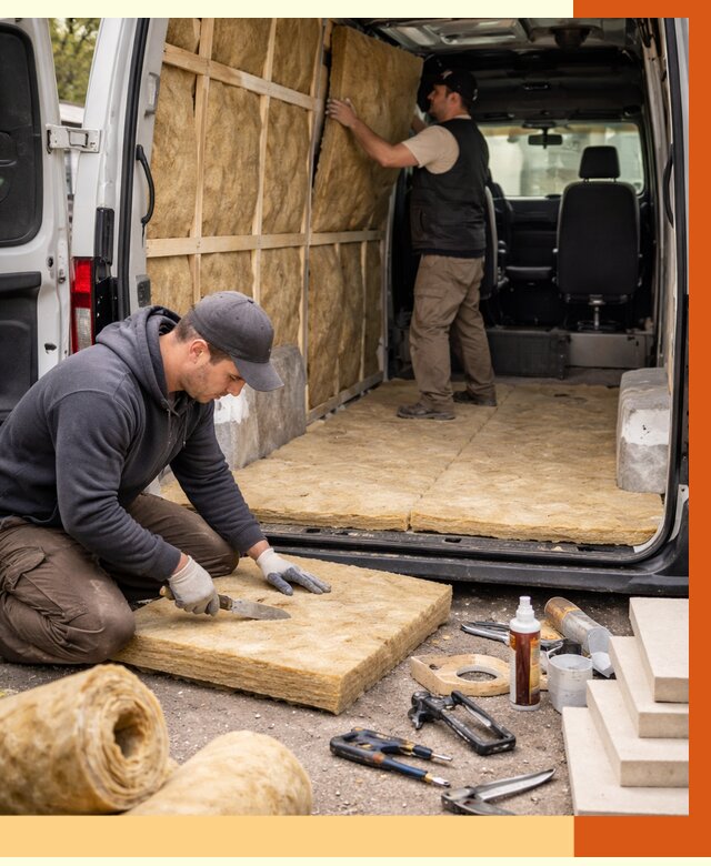 Утепление кемпера в Дмитрове под ключ от 12864 руб. — профессионально | ТепломастерДмв