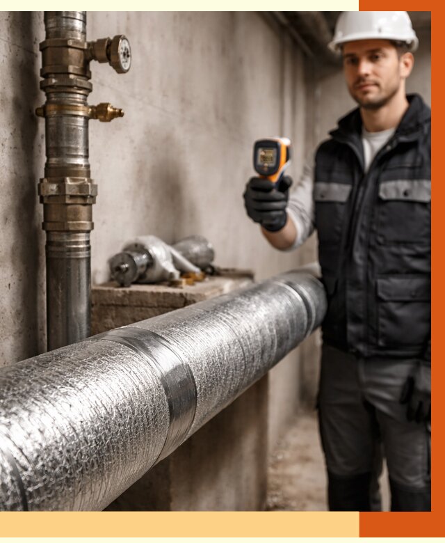 Утепление труб водоснабжения в Дмитрове от 9112 руб. за м² — услуги ТепломастерДмв