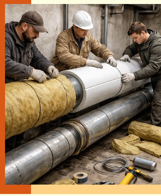 Утепление трубопровода в Дмитрове с гарантией энергоэффективности