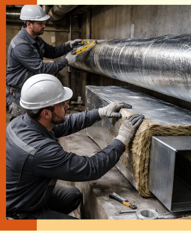 Профессиональное утепление воздуховодов и теплоизоляция в Дмитрове