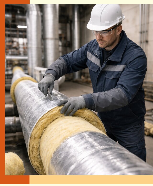 Утепление технологического оборудования и заводских установок в Дмитрове