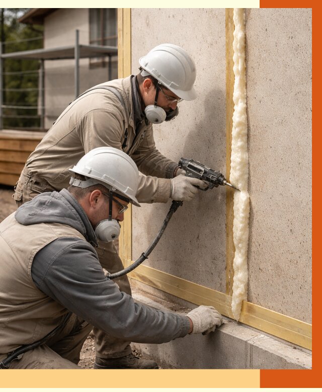 Утепление сип панелей ППУ в Дмитрове от 5146 руб. под ключ | ТепломастерДмв