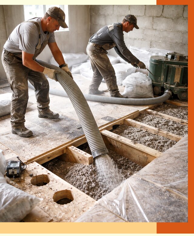 Заполнение пустот перекрытий в Дмитрове от 4824 руб. под ключ | ТепломастерДмв