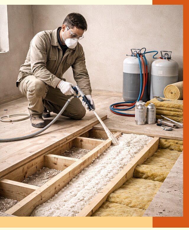 Заполнение полостей межэтажного перекрытия в Дмитрове от 4502 руб. | ТепломастерДмв