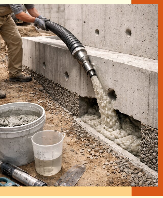 Заполнение полостей фундамента в Дмитрове от 7290 руб. под ключ | ТепломастерДмв