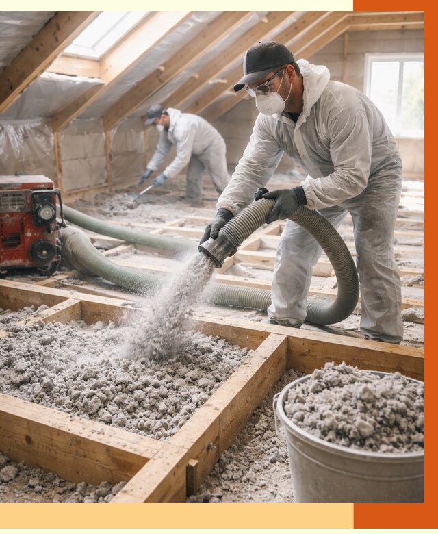 Утепление эковатой в Дмитрове от 3162 руб./м2 — монтаж и задувка | ТепломастерДмв