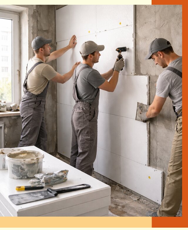 Утепление пенопластом домов и стен в Дмитрове от 1983 руб. — ТепломастерДмв