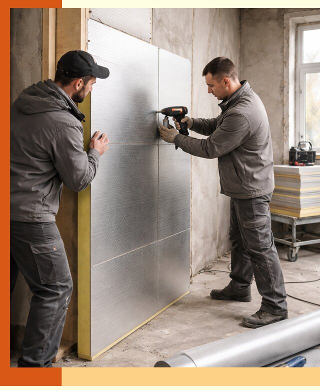 Утепление PIR панелями домов и зданий в Дмитрове