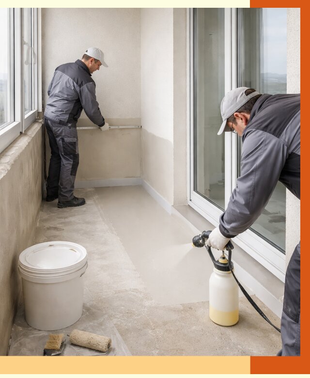 Утепление балкона жидкой теплоизоляцией в Дмитрове от 6164 руб./м2 | ТепломастерДмв