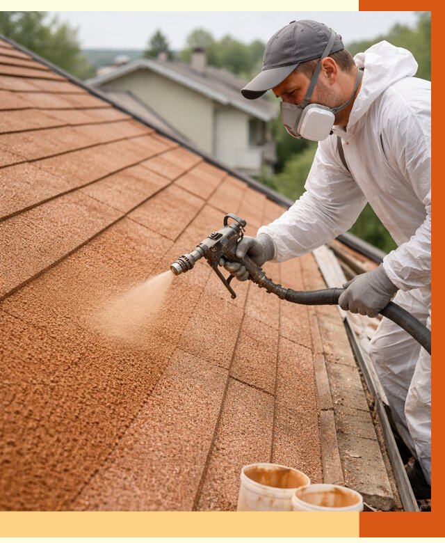 Утепление кровли жидкой пробкой в Дмитрове от 2894 руб./м² под ключ | ТепломастерДмв